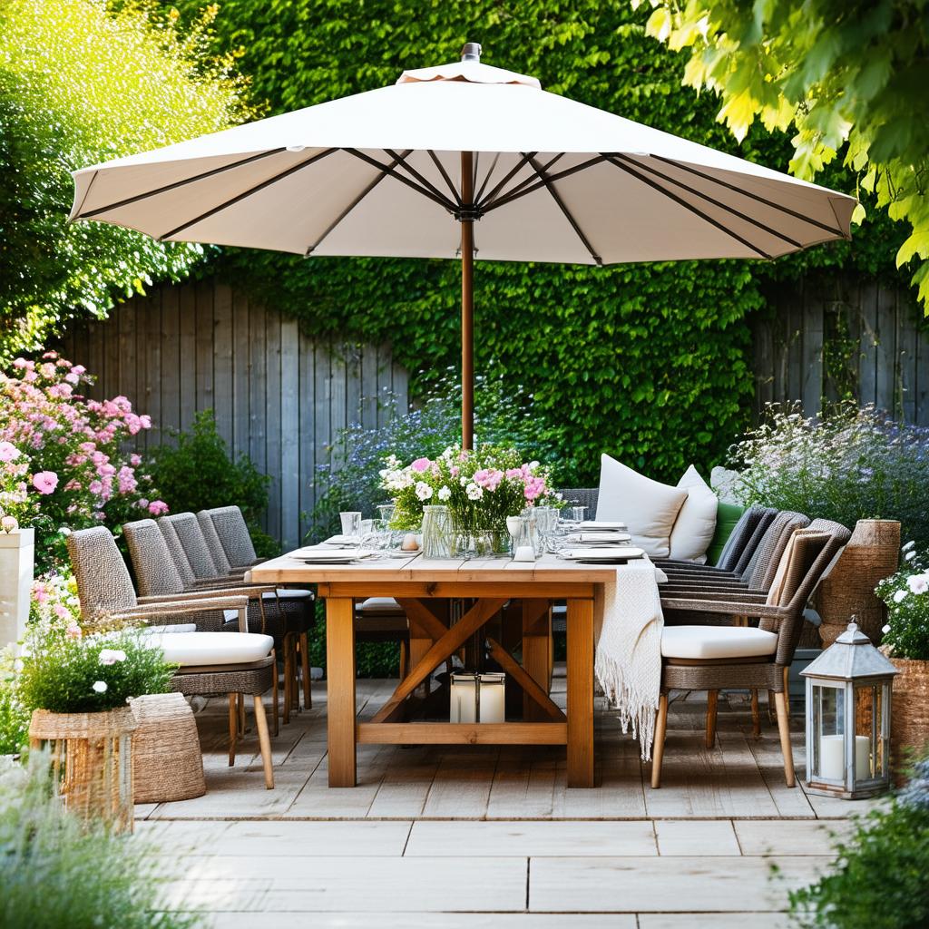 Idealny Stół do Ogrodu: Jak Wybrać, Aranżować i Użytkować garden_table_setting.png