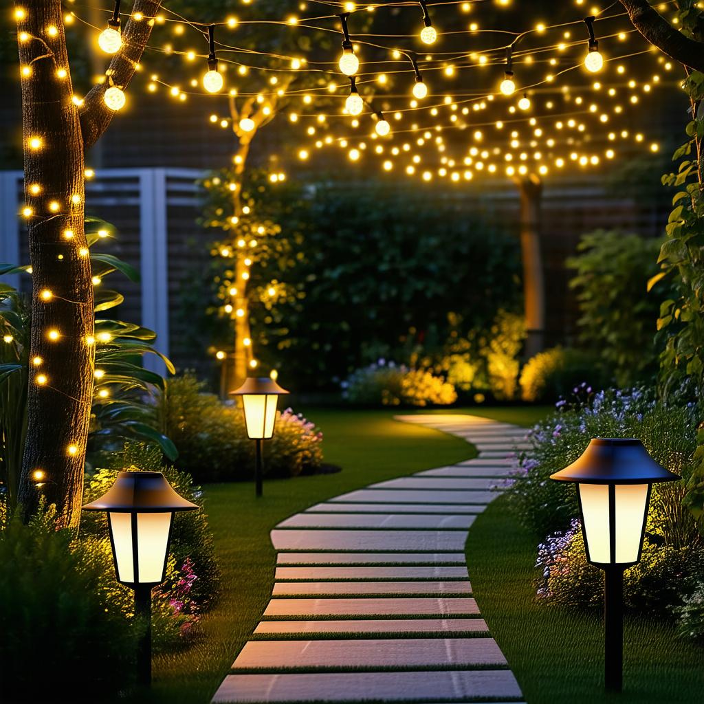 Lampki LED do ogrodu: Jak stworzyć wyjątkową atmosferę na zewnątrz? led_garden_lighting_night.png
