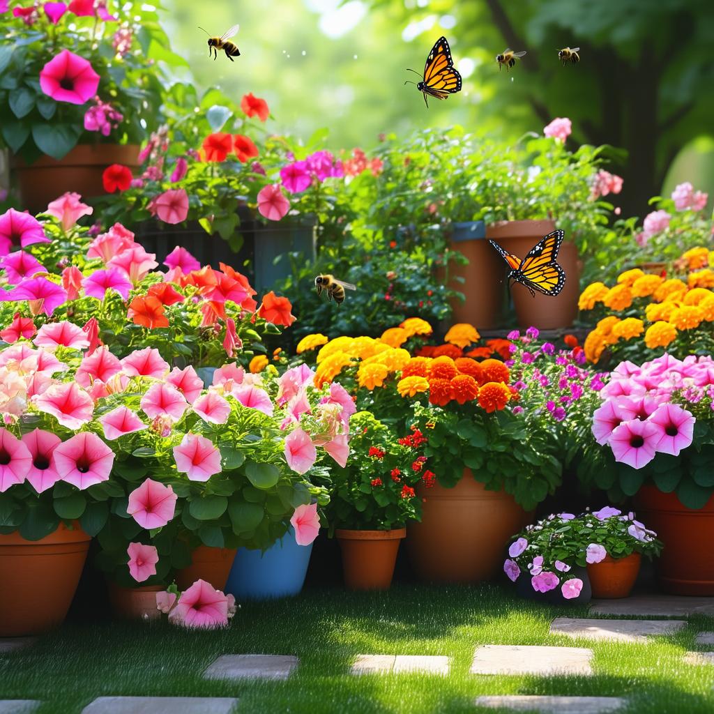 Kwiaty Jednoroczne do Ogrodu: Najlepsze Gatunki i Porady na Pielęgnację vibrant_annual_flower_garden.png